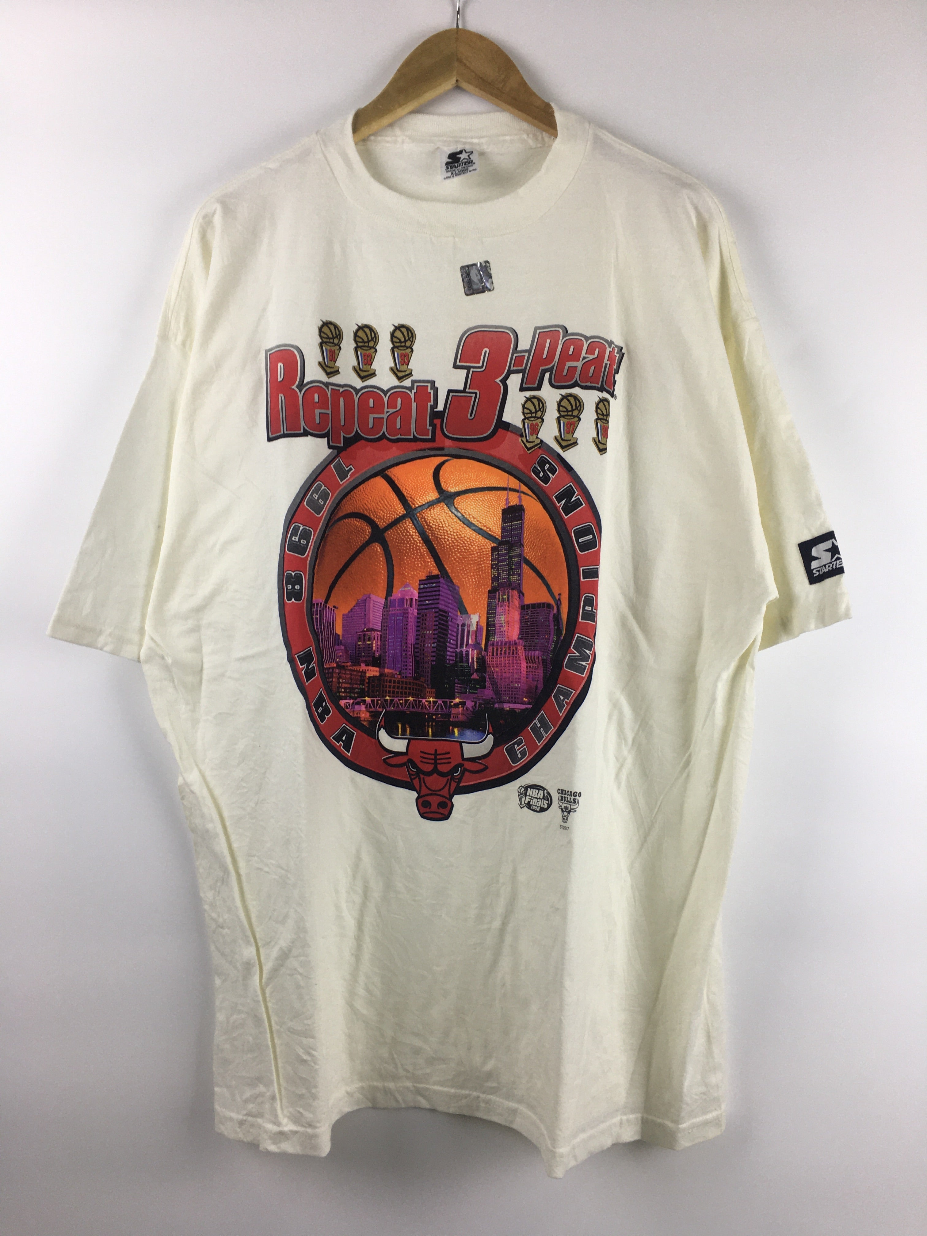 Chicago Bulls Repeat Three-Peat NBA T-Shirt - Timeless Treasures