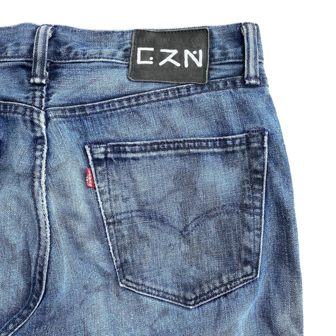 Levi's Custom Reworked Flare Panel Jeans by Archive.Grn