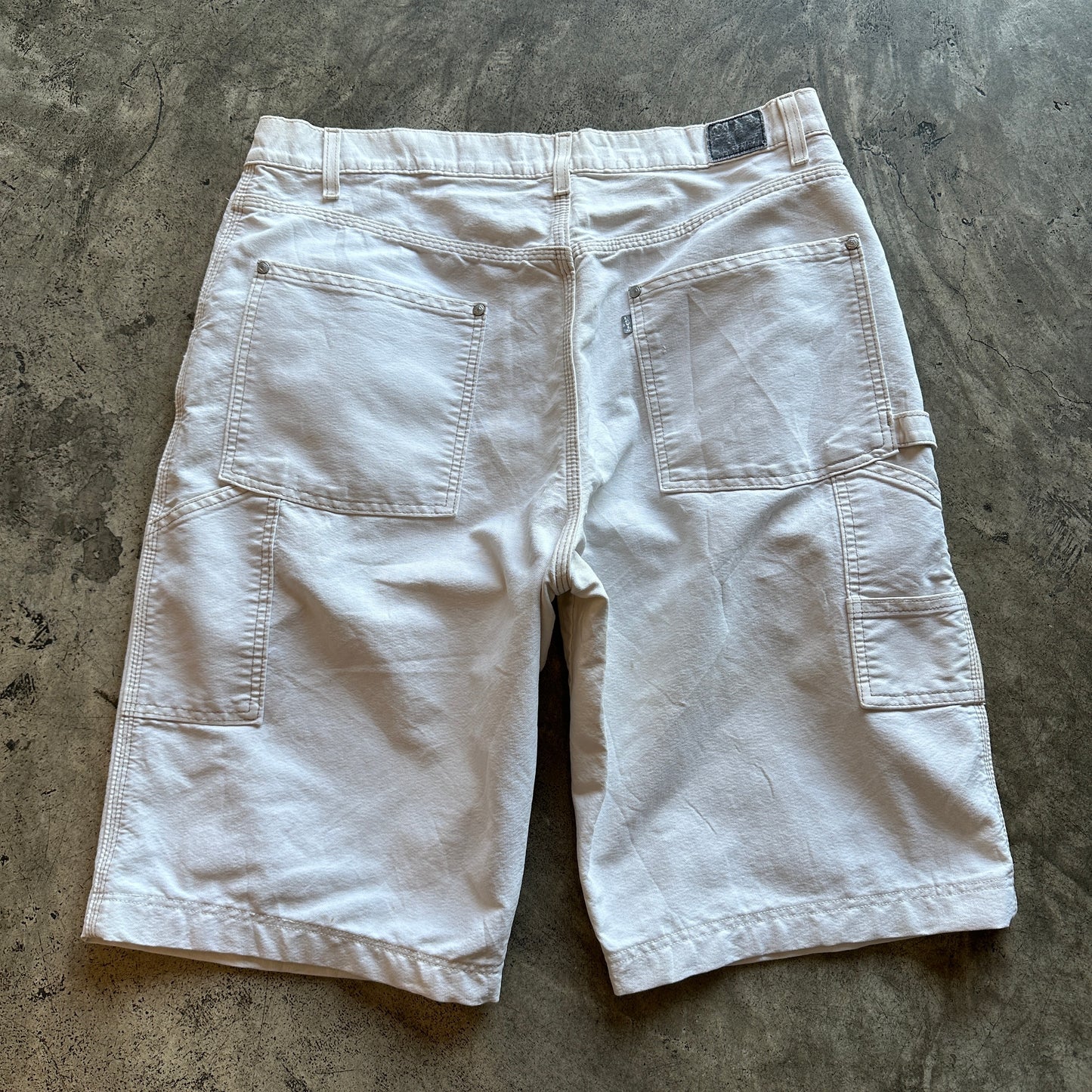 Vintage Levi's Silver Tap 90's White Jeans Shorts