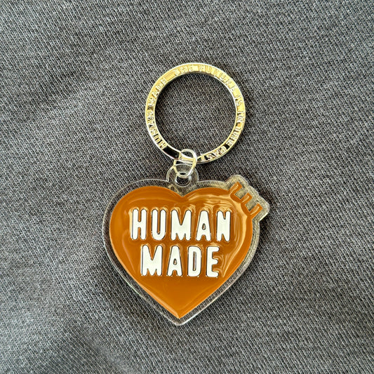 Human Made Heart Logo Brown🤎Keychain