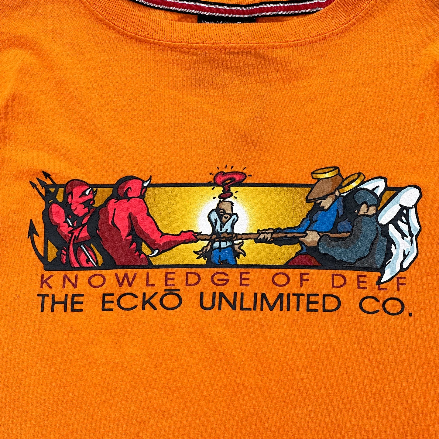 Vintage Ecko Unltd Y2K Orange Made in USA T-shirt