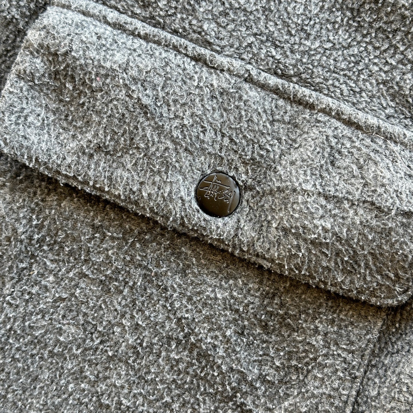 Vintage Stussy Minilogo 00's Fleece Full-Zip Jacket