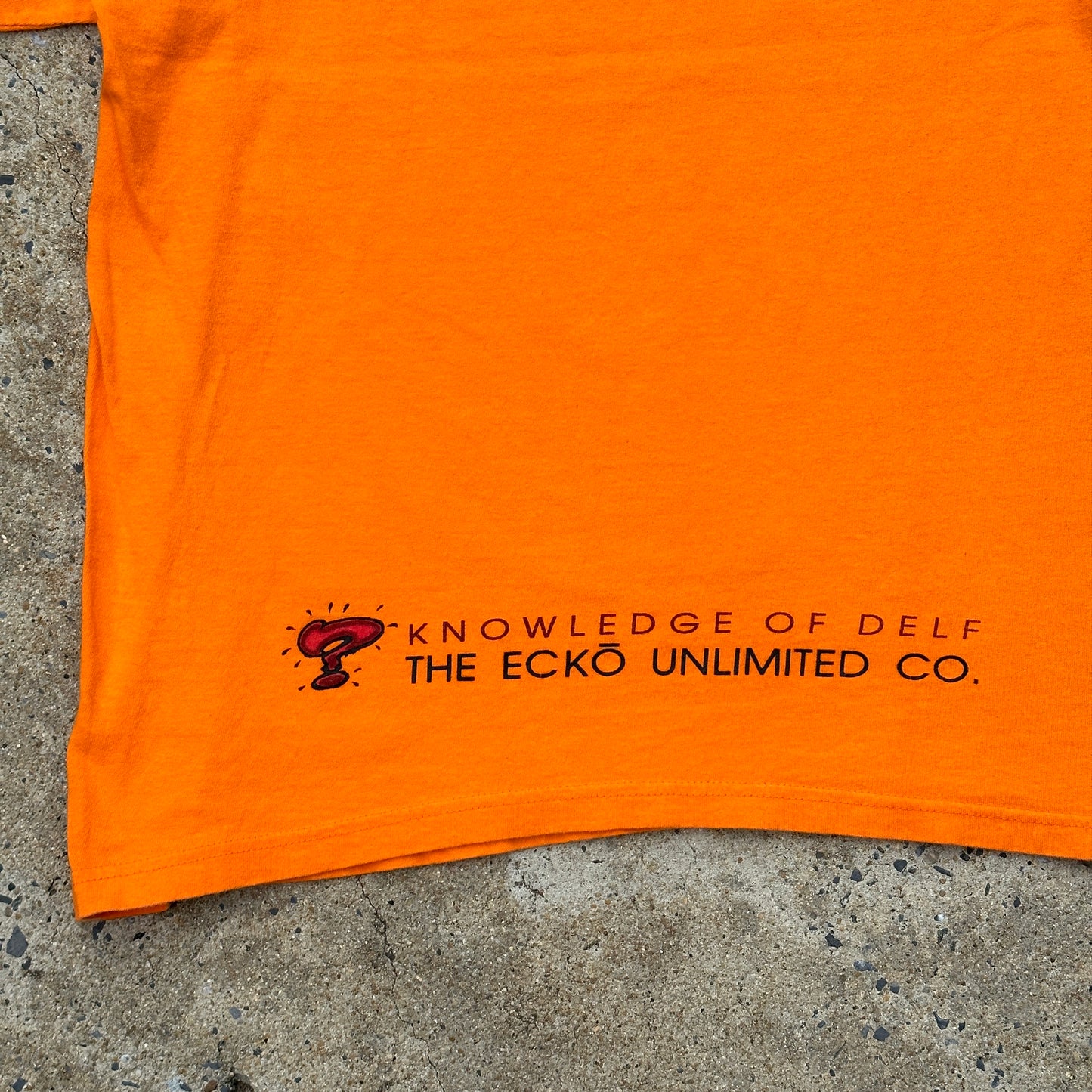 Vintage Ecko Unltd Y2K Orange Made in USA T-shirt