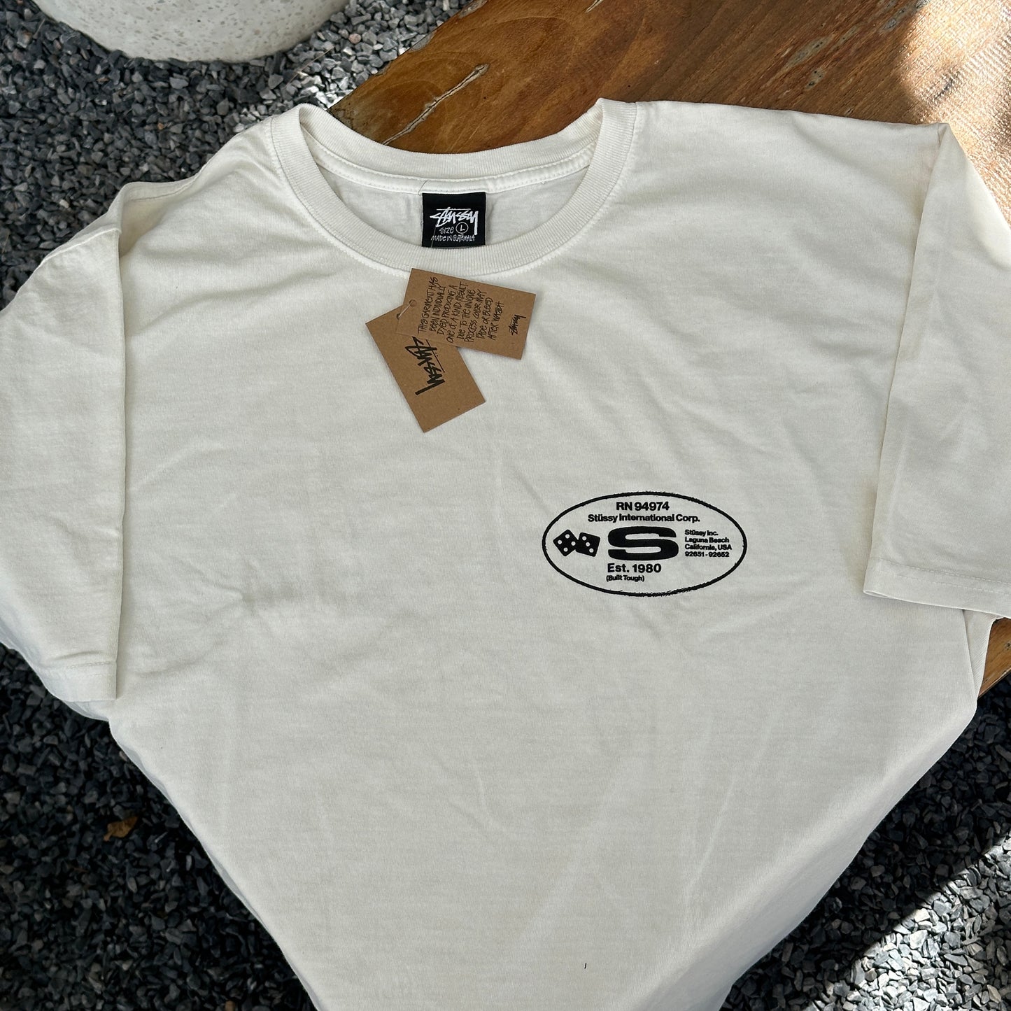 Stussy Oval Corp. Natural Pigment Dyed T-shirt