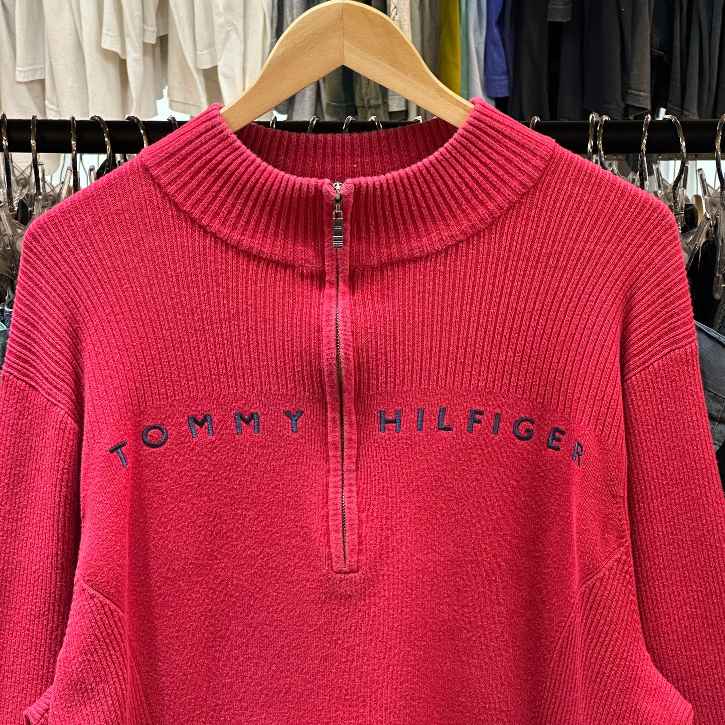 Tommy Hilfiger Spellouts 1/4 Knit-Sweater