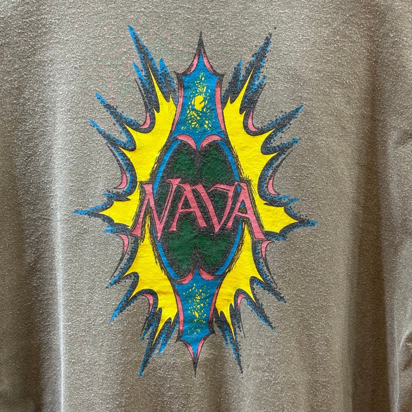 Vintage Rare Nava Surfing Essentials 90's Made in USA T-shirt