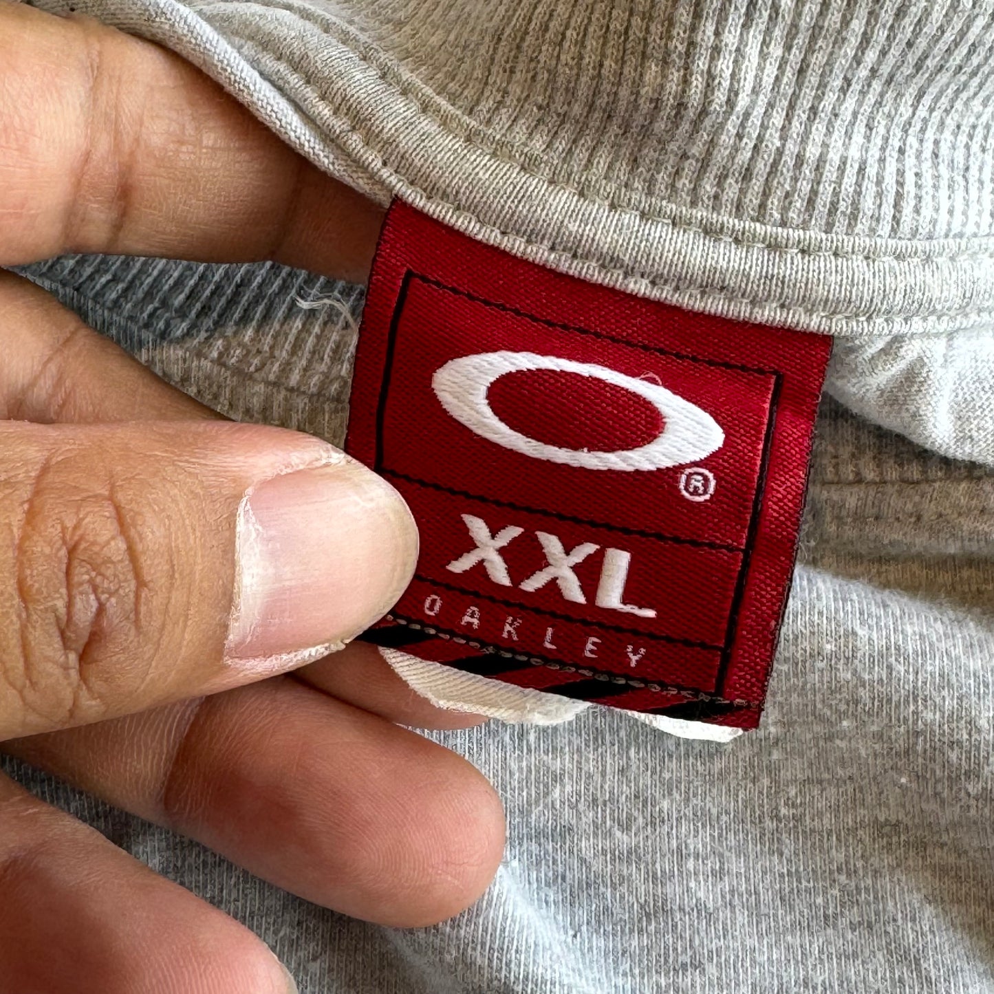 Vintage Oakley Big-logo Y2K Red tag LS T-shirt
