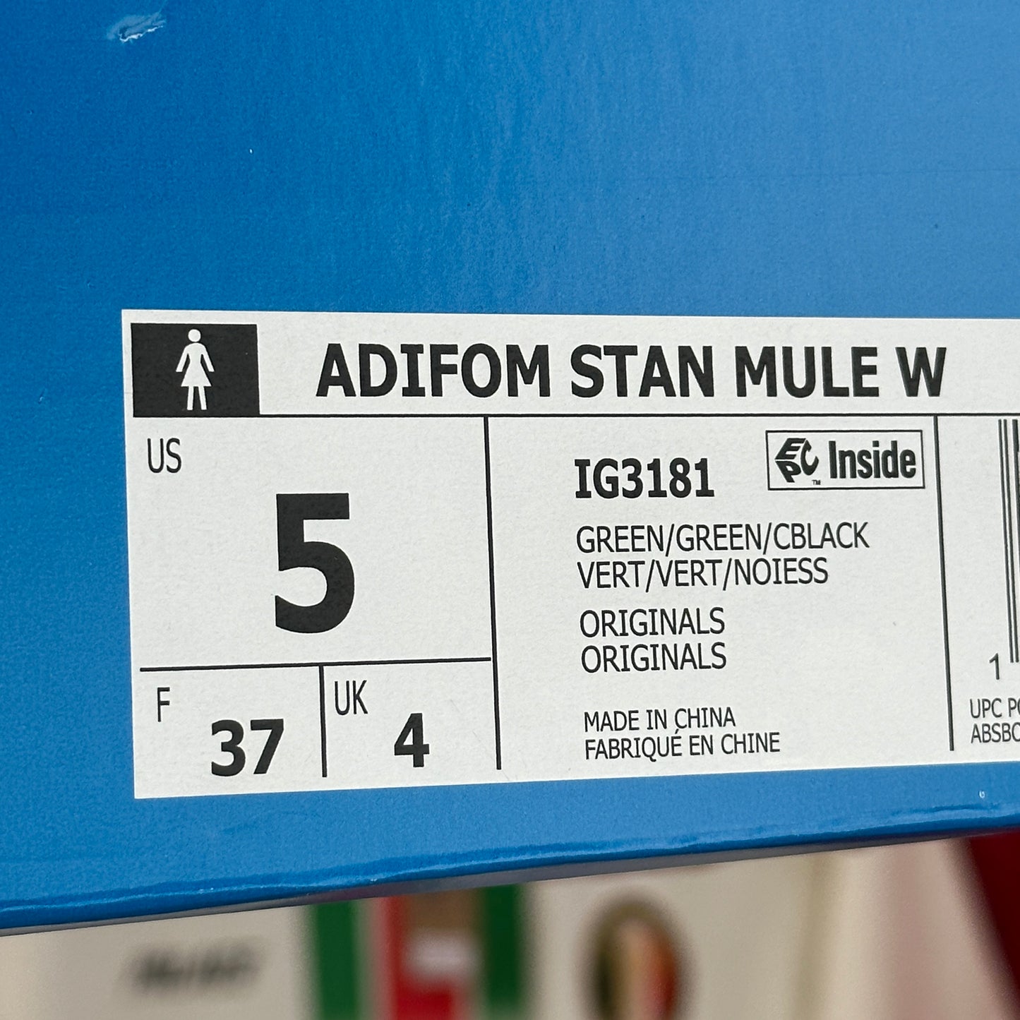 Adidas Adifom Stan Mule W Green Sandals