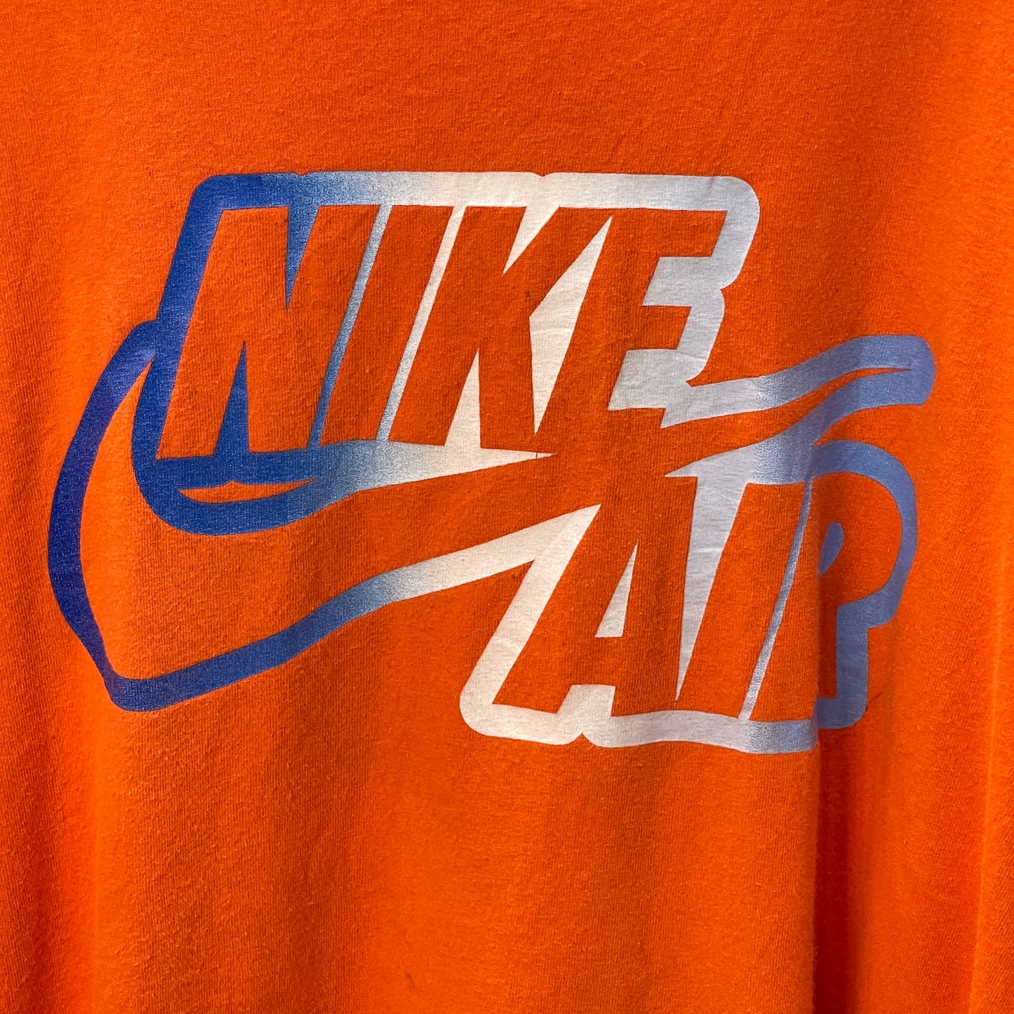 Vintage Nike Air 00's Spellouts Orange T-shirt