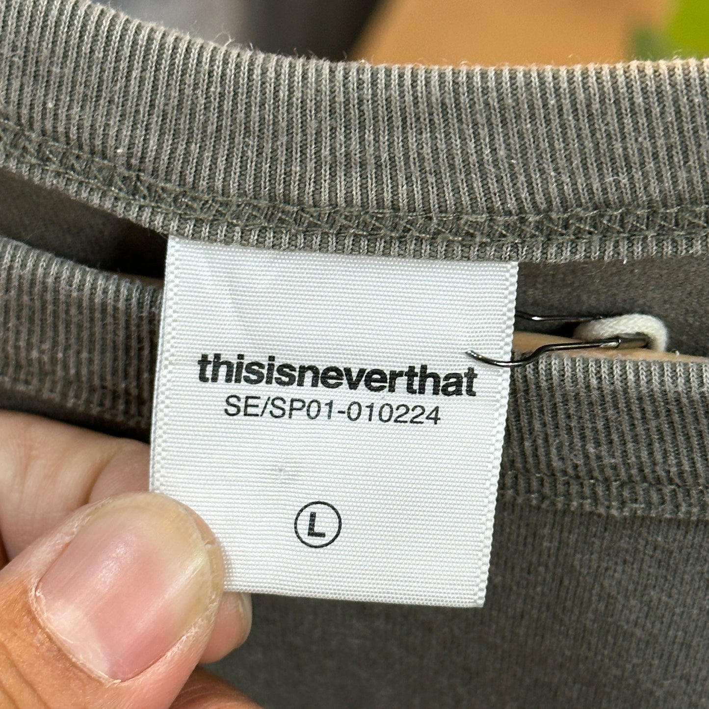 Thisisneverthat Basic LS Grey T-shirt
