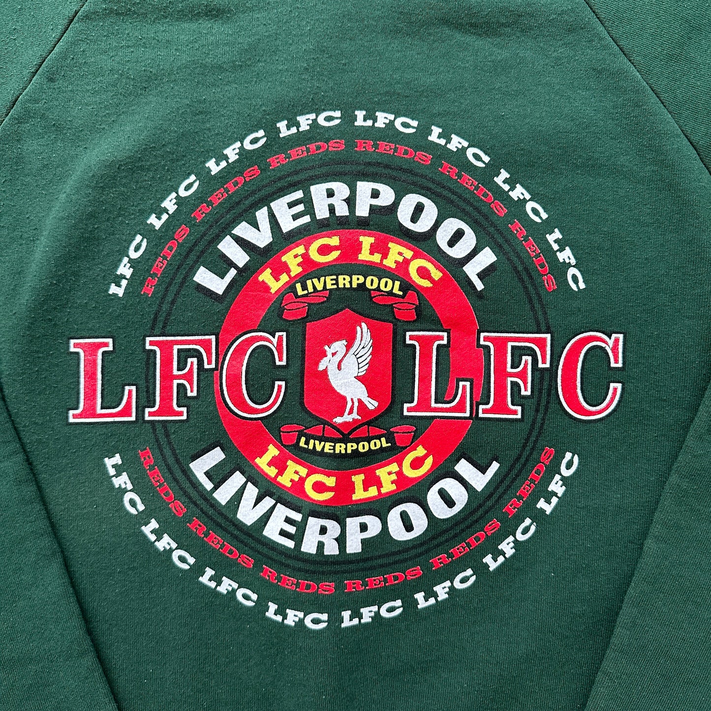 Vintage Liverpool LFC 90's Green Crewneck