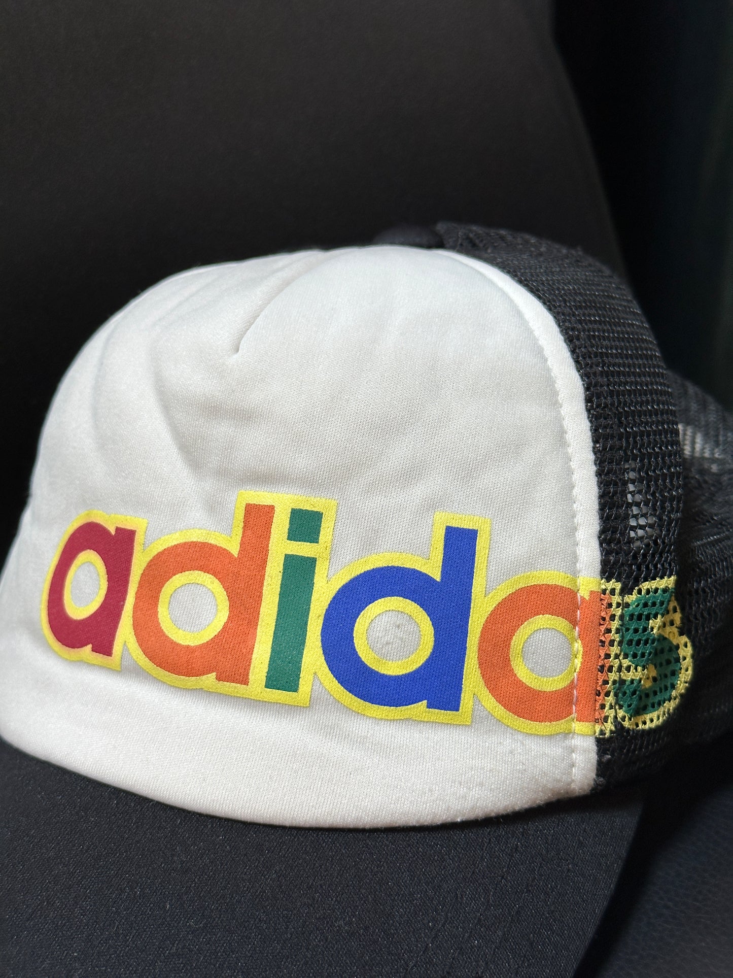 Vintage Adidas Spellouts Pride color 90's Japan Trucker hat