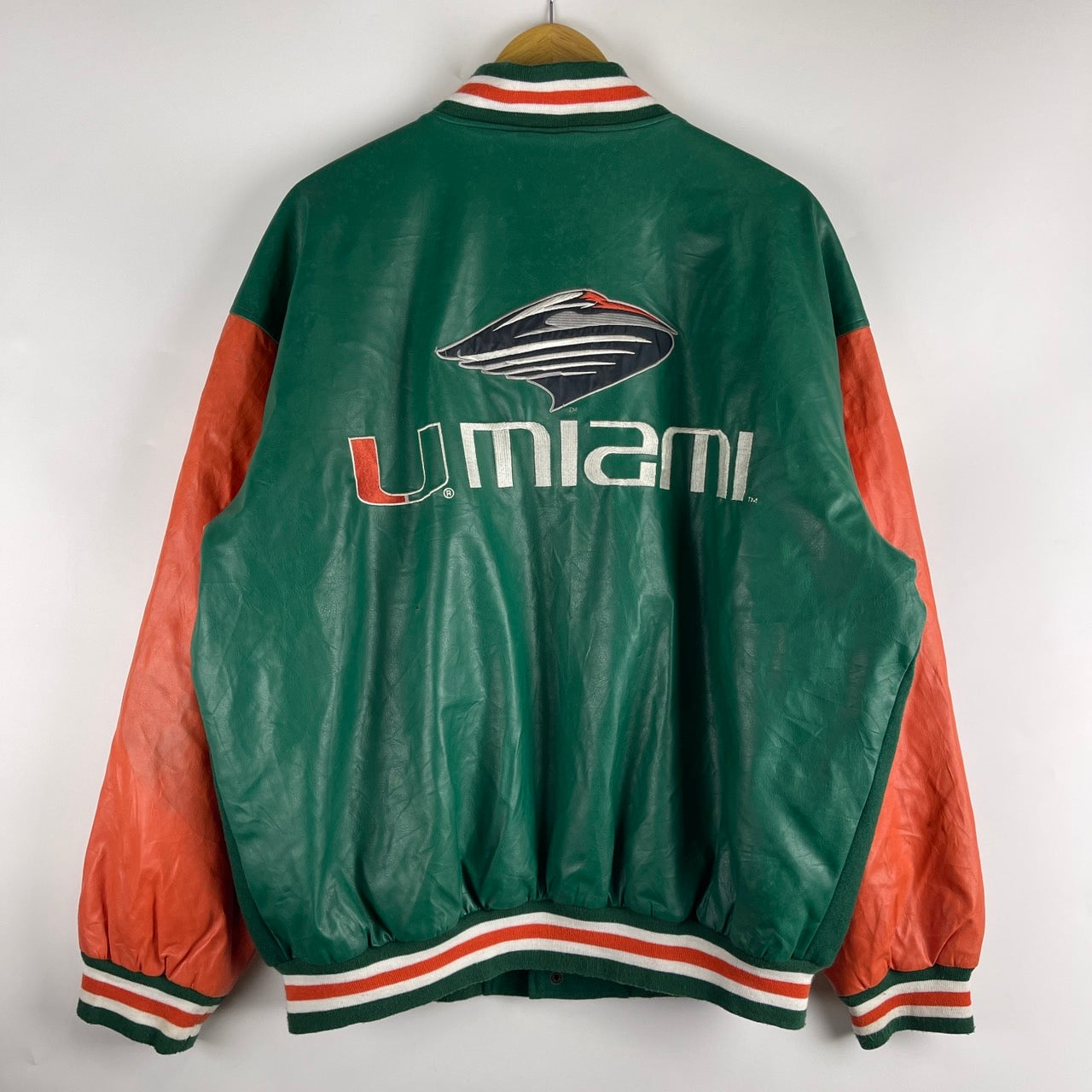 Vintage University of Miami NCAA Team 00's Varsity Jacket 