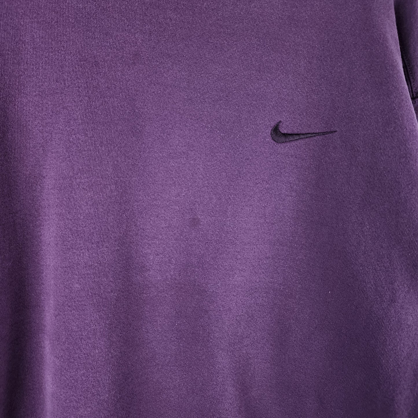 Vintage Nike Miniswoosh embroidered tonal logo 90's purple crewneck