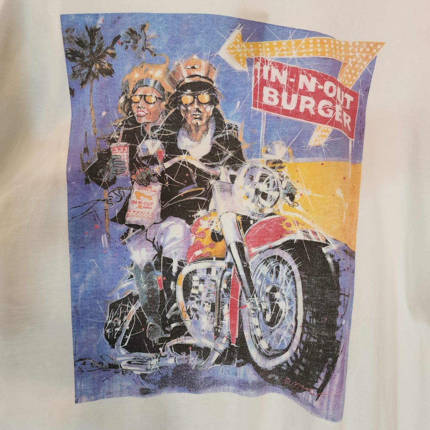 Vintage IN N OUT Burger 90's Single Stitch Made in USA T-shirt 