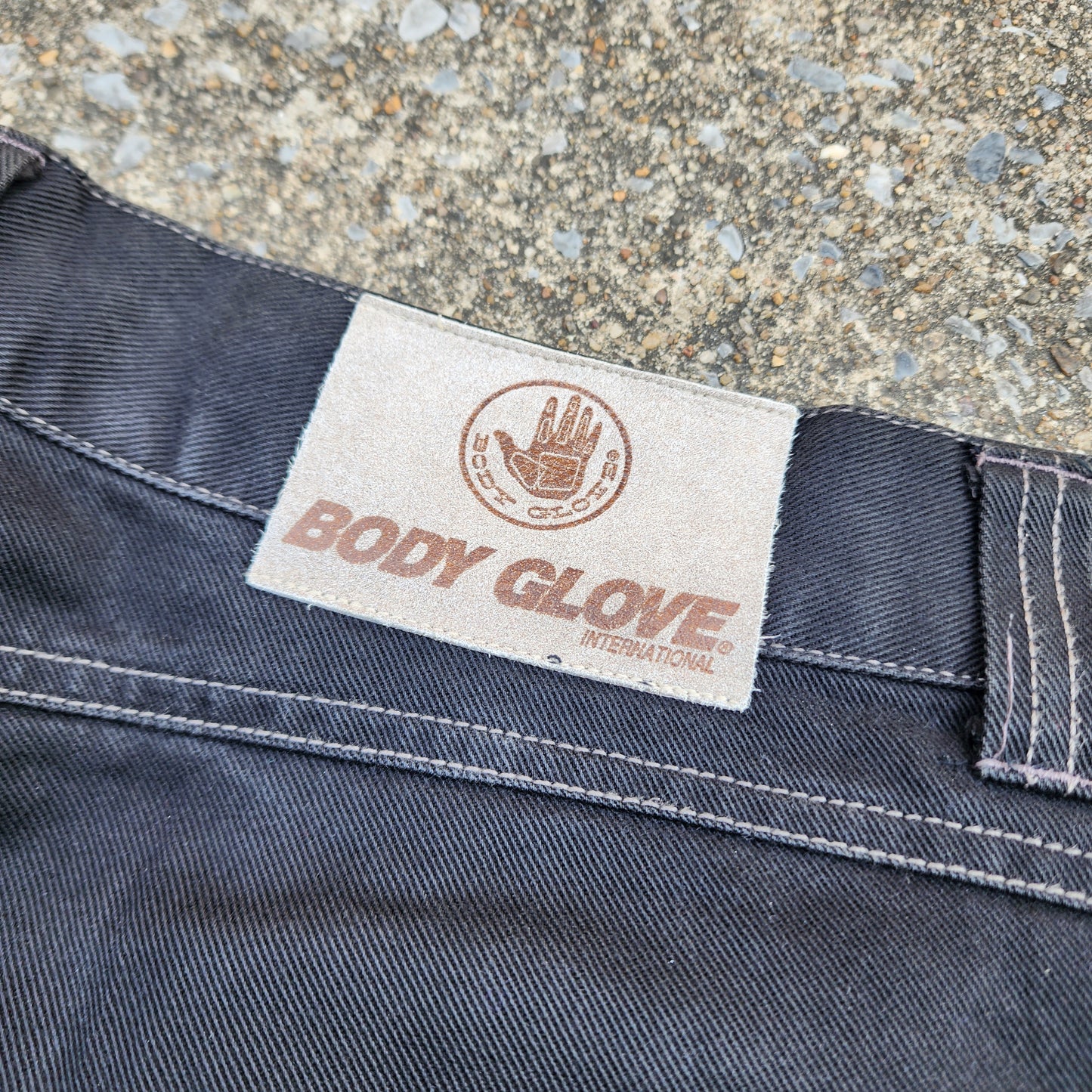 Vintage Body Glove International Y2K Black Canvas Pants