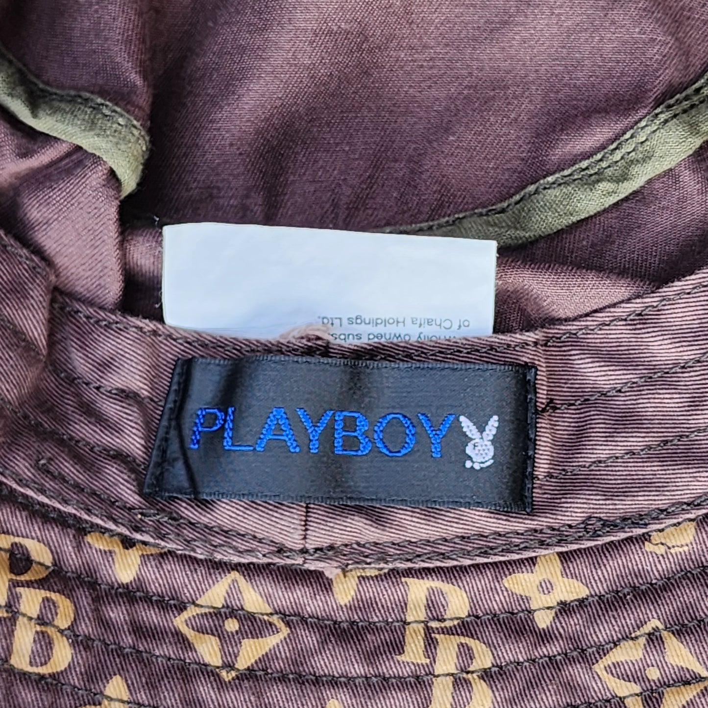 Vintage Playboy LV Parody Brown Bucket Cap