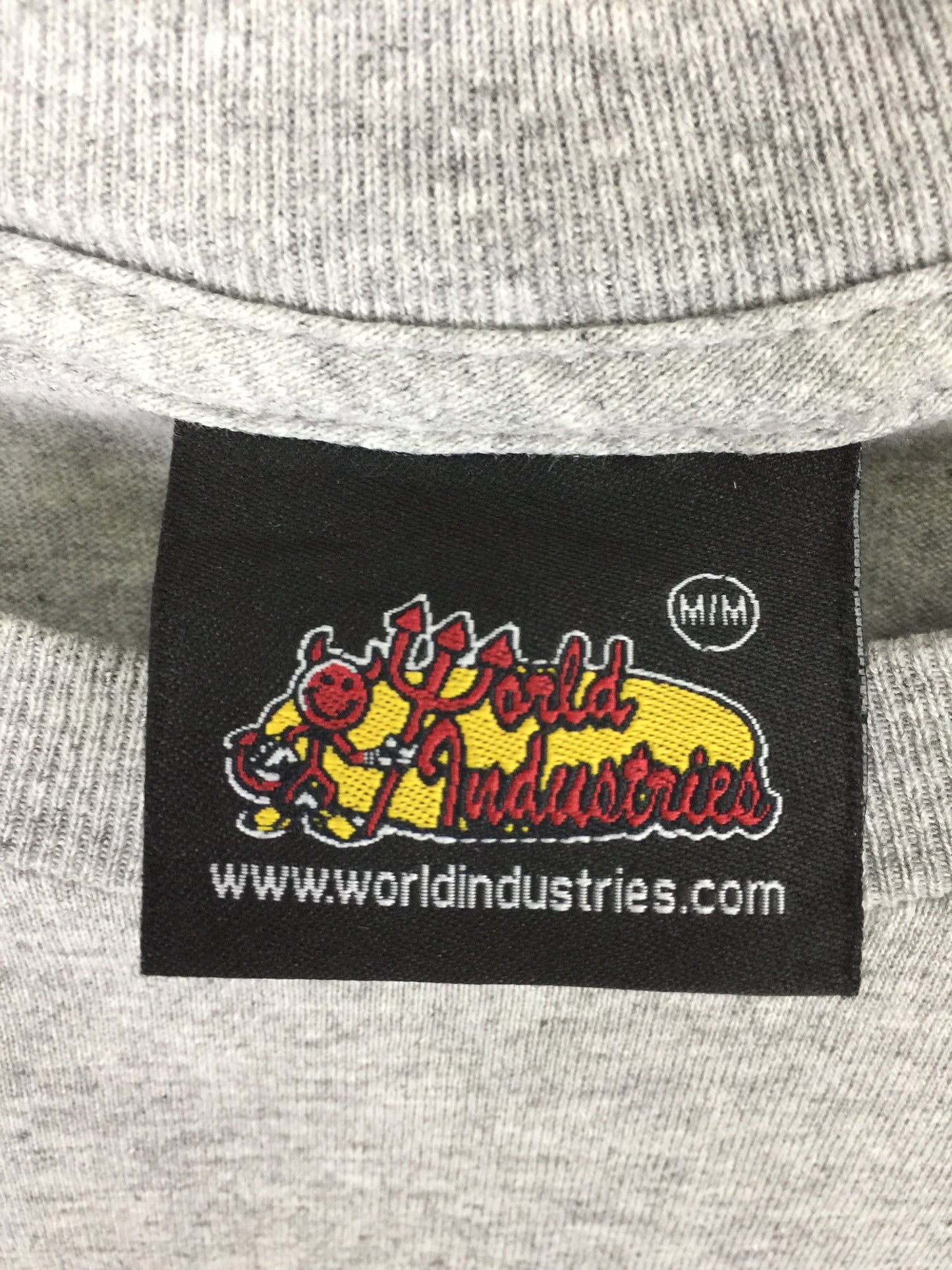 World Industrial vintage skateboard 90's Tshirt