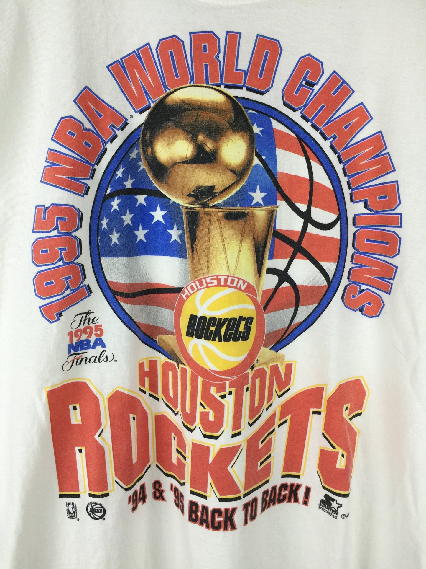 Vintage Houston Rockets 94-95 NBA World Champion T-shirt