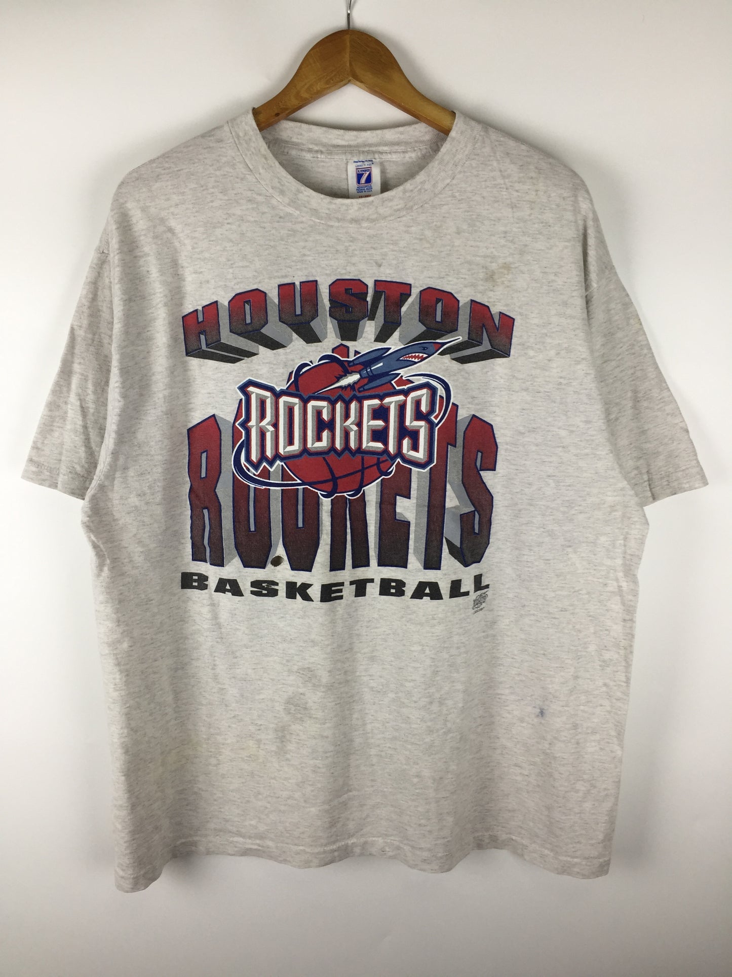 Vintage Houston Rockets 90's NBA Team grey T-shirt