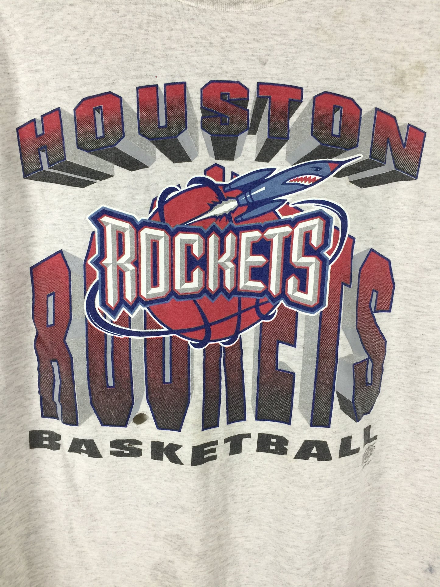 Vintage Houston Rockets 90's NBA Team grey T-shirt