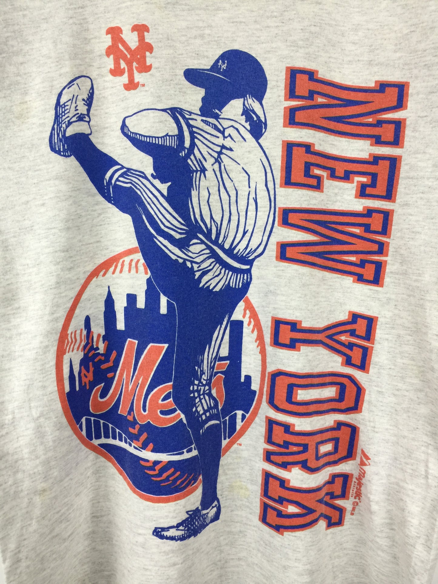 Vintage New York Mets 90's MLB team Full print T-shirt