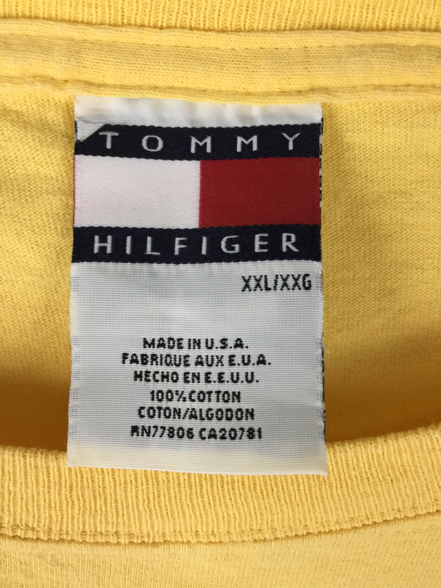 Vintage Tommy Hilifiger Spellouts 90's made in USA T-shirt