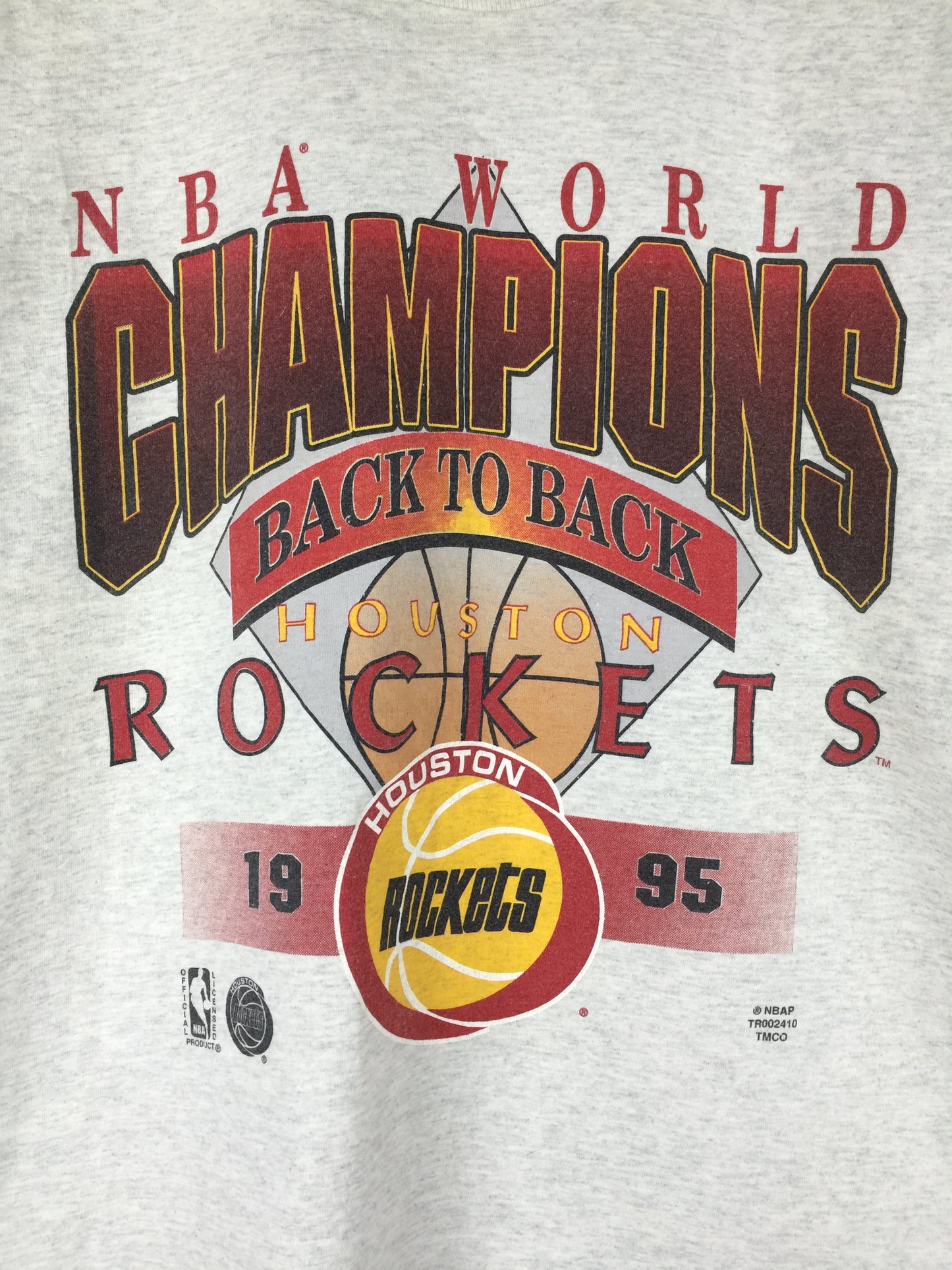 Vintage Houston Rockets 94-95 NBA World Champion T-shirt – ATTASTORES