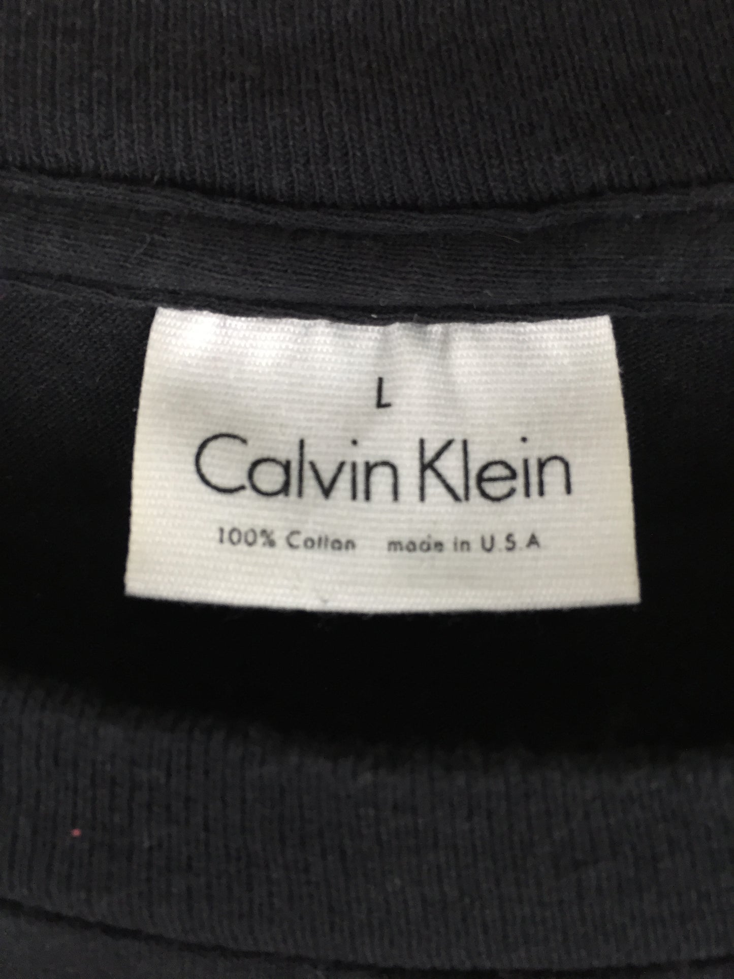 Vintage Calvin Klein Spellouts logo 90's made in USA Tshirt