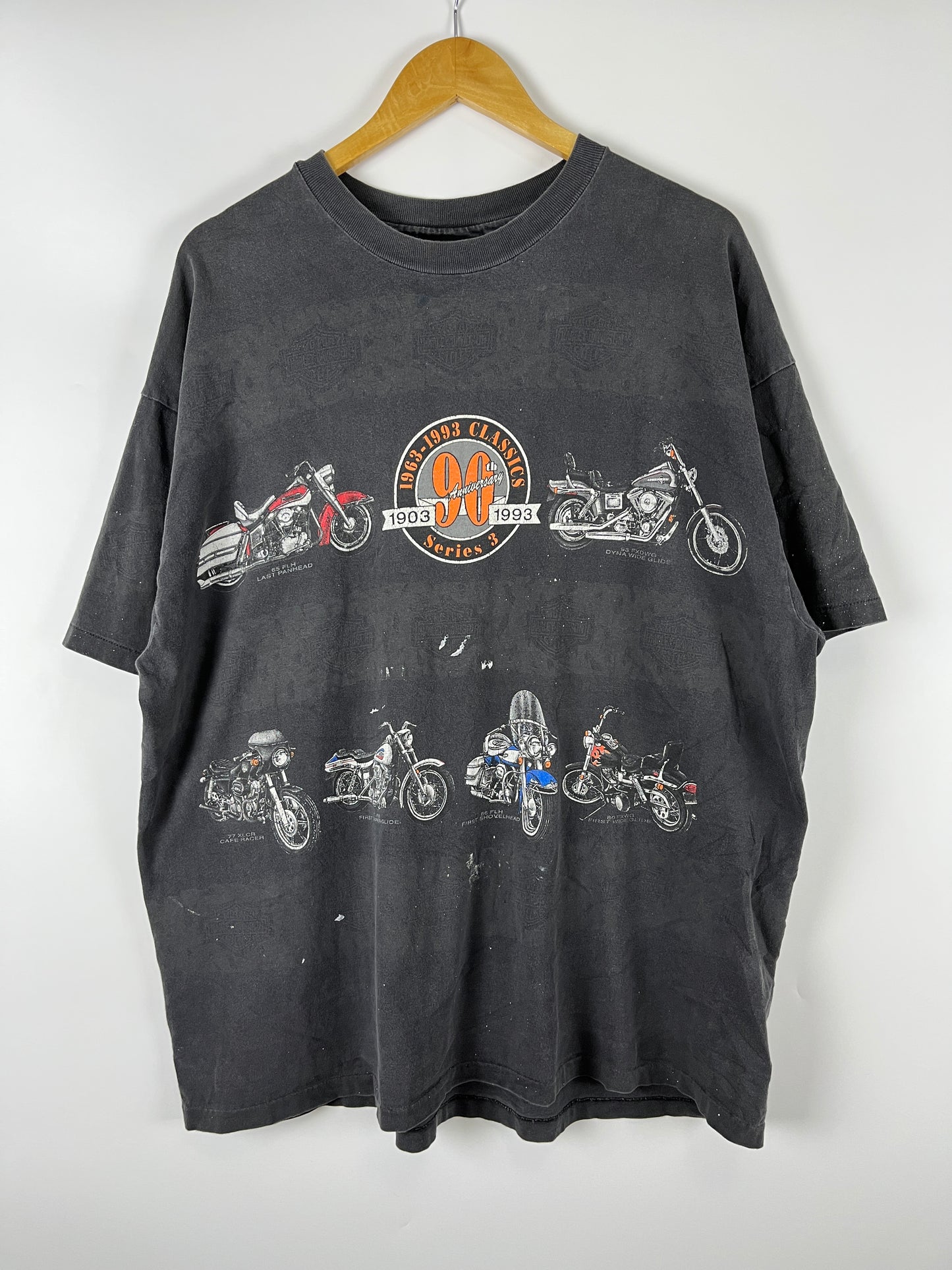 Vintage Harley Division 90's made in USA AOP T-shirt