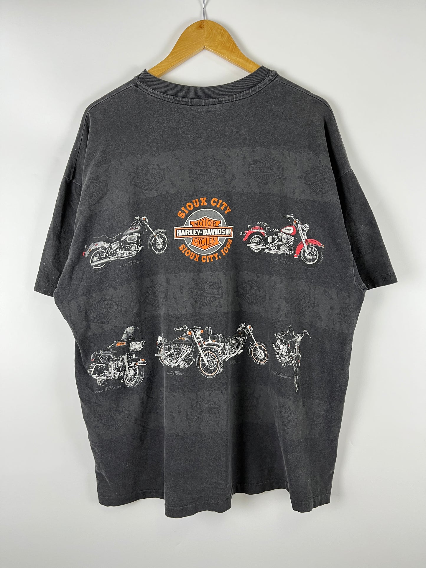 Vintage Harley Division 90's made in USA AOP T-shirt