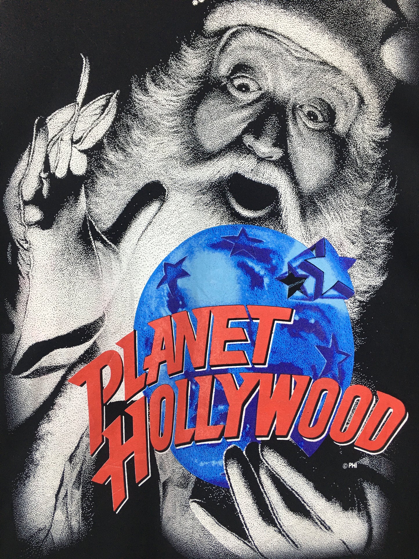 Vintage Planet Hollywood 90's Wizard black Crewneck