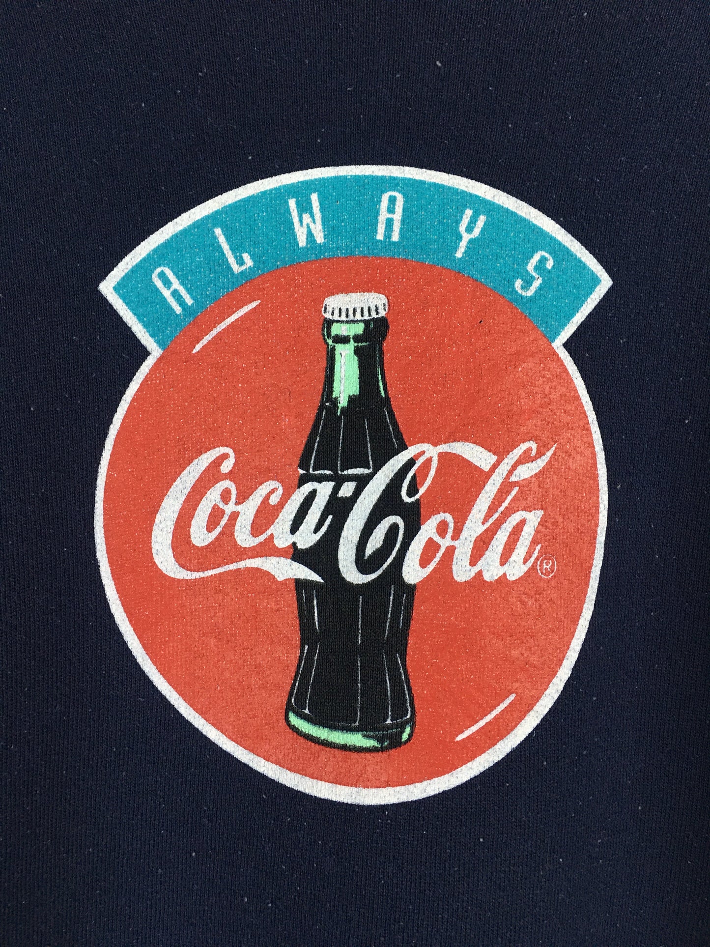 Vintage Coca Cola Coke Bear 90’s Navy Crewneck