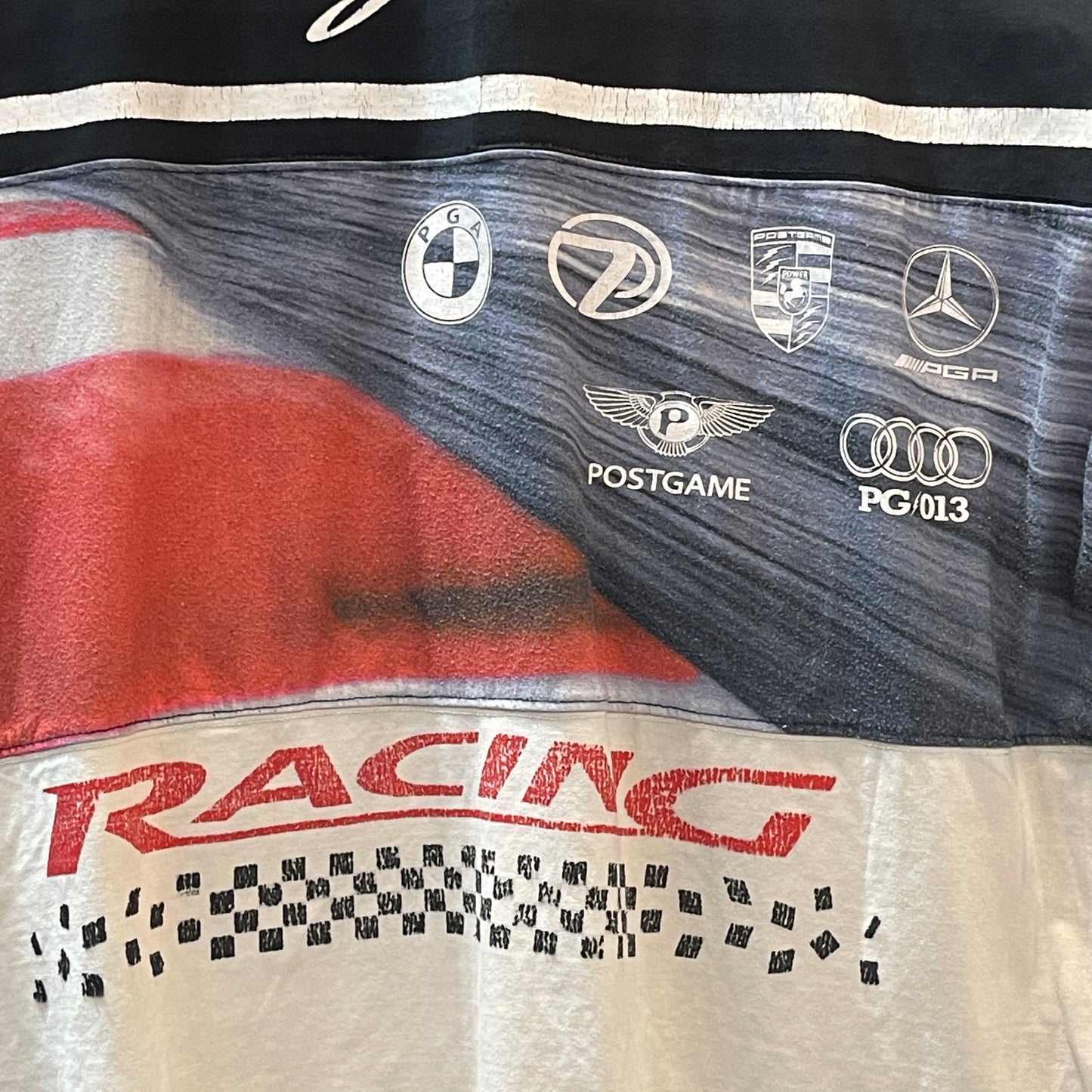 Postgame Racing Parody racing team T-shirt
