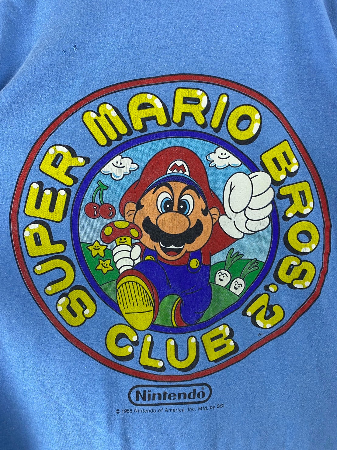 Vintage Super Mario Club Nintendo 1988 Game T-shirt