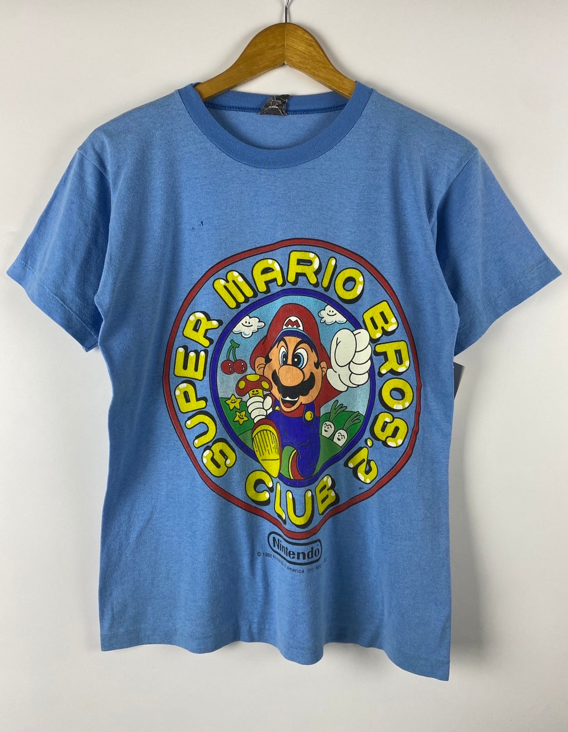 Vintage Super Mario Club Nintendo 1988 Game T-shirt